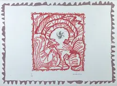 Tunnel by Pierre Alechinsky, Eau-forte et aquatinte, sold Oct 2024