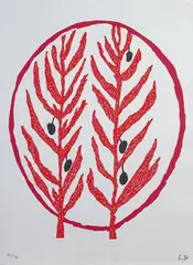Rameau d'olivier by Louise Bourgeois, 2005, Lithographie, sold Oct 2024