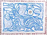 Rhizomes by Pierre Alechinsky, 1984, Estampe, aquatinte lithographie et collage, sold Oct 2024