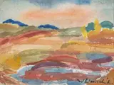 Paysage de Provence by Willy Eisenschitz, Aquarelle, sold Oct 2024