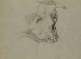 Passionné par l’ornithologie et la chasse depuis l’enfance, Roger Reboussin choisit de se consacrer au dessin et à la peinture, et suivit les cours du peintre a by Roger Reboussin, Crayon noir et aquarelle, sold Jan 2022