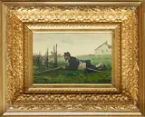Soldat couché by Léon Couturier, Panneau, sold Dec 2021