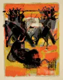 Soir en Camargue by Maurice-Elie Sarthou, Lithographie en couleurs, sold Jun 2023