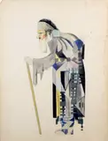 Golem Mendiant by Boris Aronson, Aquarelle, sold Jun 2023