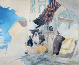 Le marchand d'étoiles by Georges Clairin, Aquarelle, sold Jun 2023