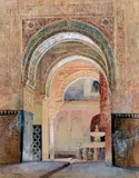 Palais oriental by Henri Regnault, Aquarelle gouachée, sold Jun 2023