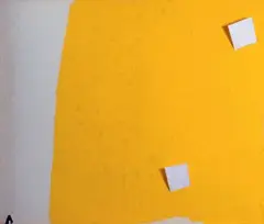 Composition jaune by Angel Alonso, Technique mixte et collage, sold Jun 2023
