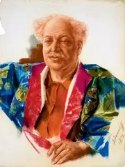 Portrait d'un homme by Alexandre Evgenevich Iacovleff, 1934, Sanguine et pastel sur papier, sold Jun 2023