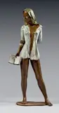 Alice by Alain Choisnet, 2013, Épreuve en bronze patiné et polychrome, sold Jun 2023