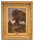Les Eyzies by Louis Alexandre Cabié, Panneau, sold May 2023