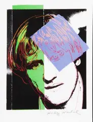 Gérard Depardieu by Andy Warhol, 1986, Sérigraphie en couleurs sur papier signé dans la planche Screenprint printed in colours si, sold Oct 2016