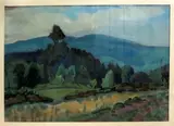 Razès by Charles Bichet, Aquarelle signée, sold Mar 2016