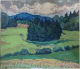 Lres Lèzes by Charles Bichet, Pastel sur papier monogrammé en bas à gauche, sold Mar 2016