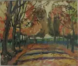 Le Masjambost by Charles Bichet, 1925, Aquarelle sur papier signé en bas à droite, sold Mar 2016