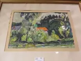 Razès by Charles Bichet, 1928, Aquarelle sur papier signé, sold Mar 2016