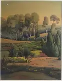 Pyasage by Léon Jouhaud, Aquarelle sur papier sigén et daté VIII-28 en bas à gauche, sold Mar 2016