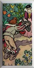 Scène galante by Léon Jouhaud, Aquarelle sur papier portant le cachet du monogramme de l'artiste, sold Mar 2016