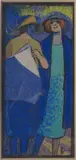 Elégantes by Léon Jouhaud, Aquarelle sur papier portant le monogramme de l'artiste en bas à droite, sold Mar 2016