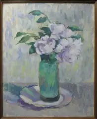 Bouquet de fleurs by Jeanne Klein, Aquarelle sur papier signé en bas à droite, sold Mar 2016