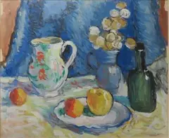 Nature morte aux pommes by Jeanne Klein, Aquarelle sur papier signé en bas à droite, sold Mar 2016