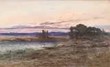Paysage à l'étang by Maurice Vincent-Duportal, Aquarelle signée en bas à gauche, sold Feb 2024
