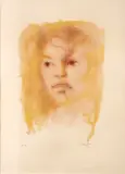 Visage by Léonor Fini, Lithographie en couleurs sur papier, sold Dec 2023