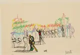 L'orchestre de jazz by Raymond Moretti, Lithographie en couleurs sur papier, sold Nov 2023