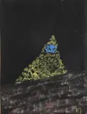 Sans titre by Henri Michaux, 1938, Pastel sur papier, sold Nov 2023
