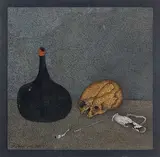 Vanité by Mihail Chemiakin, 1987, Gouache, sold May 2021