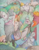 Sans titre by Mihail Chemiakin, 1980, Aquarelle, sold May 2021