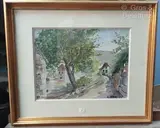 Ruelle à Rocamardour by Rolland Hamon, Aquarelle sur papier, sold Apr 2024