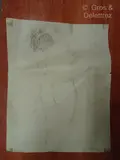 Femme nue de dos by Charles Malfray, Crayon noir sur papier, sold Mar 2024