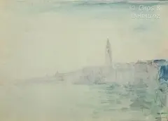 Venise by André Barbier, Aquarelle, sold Feb 2024