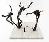 Iluciones by Victor Salmones, Bronze à patine brune, sold Sep 2023