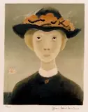 Mademoiselle" (1971) Tiré du livre illustré "La Petite Poule d'eau by Jean Paul Lemieux, Lithographie, sold Jun 2023