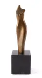L'été II by Pearl Levy, Bronze à patine dorée sur base en marbre, sold Jun 2023