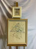 La fête by Daniel Stotsky, Encre et aquarelle, sold May 2022