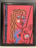 Maquette "Eau de Pablo", pour la couverture de The New Yorker, April 27 & May 4 by Michael Roberts, 1998, Collage sur papier fort, sold Feb 2022