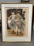 Les ballerines by Lucien Fontanarosa, Lithographie encadrée en couleur, sold Dec 2021