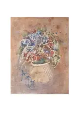 Les fleurs by Anatoly Zverev, 1967, Aquarelle sur papier, sold Oct 2025