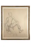 Сroquis d'une figure masculine by Dimitri Bouchène, Crayon sur papier, sold Oct 2025