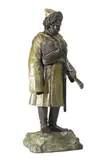 Cosaque de la mer Noire à Sébastopol, 1854-1855 by Ivan Fedorovich Kovshenkov, Bronze à patine nuancée reposant sur un socle figurant un rocher, sold Oct 2025