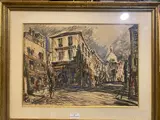 Montmartre by Fernand Laval, 1951, Pastel, sold Feb 2025