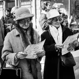 Les deux soeurs, manifestation pour les logements, Paris by José Nicolas, 1986, Tirage argentique, légendé et signé au dos par le photographe, sold Feb 2025
