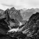 Paysage montagneux, Massif des Cerces, le Briançonnais, Hautes-Alpes by José Nicolas, 2015, Tirage Fine Art, légendé et signé au dos par le photographe, sold Feb 2025