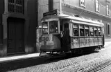 Tramway, Lisbonne, Portugal by José Nicolas, 1985, Tirage argentique, légendé et signé au dos par le photographe, sold Feb 2025