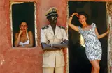 Miss Allemagne et Miss Autriche, île de Gorée, Sénégal by José Nicolas, 1991, Tirage en subligraphie, légendé et signé au dos par le photographe, sold Feb 2025
