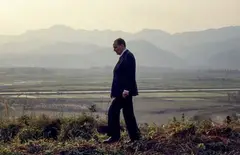 François Mitterrand à Dhien Bhien Phu, Vietnam by José Nicolas, 1993, Tirage numérique, légendé et signé au dos par le photographe, sold Feb 2025