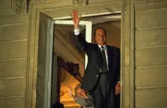 Election de Jacques Chirac by José Nicolas, 1995, Tirage Fine Art, légendé et signé au dos par le photographe, sold Feb 2025