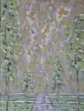 Les arbres by Hans Seiler, Gouache signée en bas à droite, sold Oct 2017